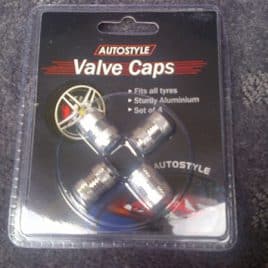 Aluminium Valve Caps 4 Pack – Silver – AVCSLV