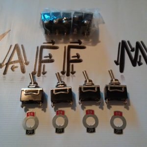 Toggle Switch on/off, Single Pole Single Throw $3.00 each