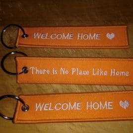 Key Ring -Welcome Home/There is No Place Like home